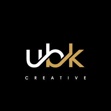 UBK Letter Initial Logo Design Template Vector Illustration