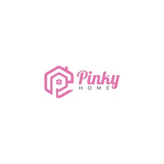 Obraz premium Pinky Home Logo Design Vector