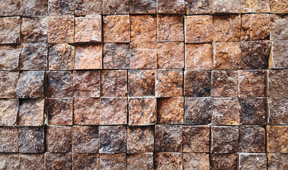 Background from stone squares. Stone background