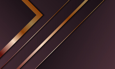 Abstract luxury purple stripes ovelapping layer with golden stripes background. Vector illustration.