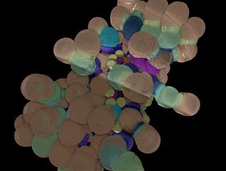 Imaginatory fractal background generated Image