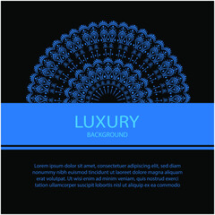 Luxury ornamental mandala design background, Single Floral Golden Mandala Design,  Half mandala design background Free Vector 