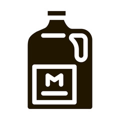 canister milk icon Vector Glyph Illustration
