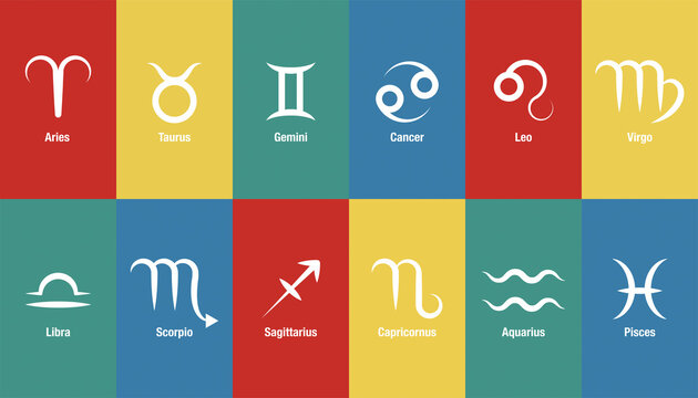 sfondo, grafica, zodiaco, segni zodiacali, oroscopo