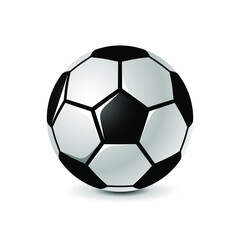 Soccer ball on white background in vector EPS10