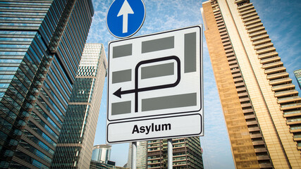 Street Sign to Asylum