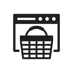 online shopping website icon sign symbol