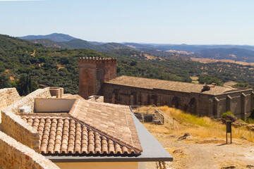 Catedral, Cathedral, Castillo, Castle o Castel en el pueblo de Aracena, provincia de Huelva, comunidad autonoma de Andalucia, pais de Espa&ntilde;a