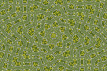 モザイク技法による幾何学的な模様のデザイン