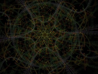 Imaginatory fractal background generated Image