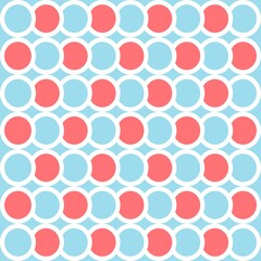 Simple pattern. Circle pattern. Seamless background. Fish scale pattern. Abstract geometric background in a marine theme. © Sudakarn