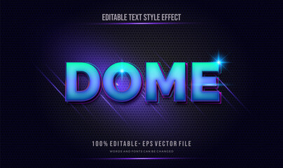 modern bright color text style effect, Vector Text Effect Editable fonts.