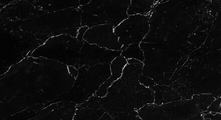 Black marble stone with texture of white veins