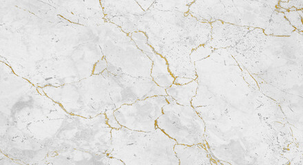 Background texture of white marble with gold
