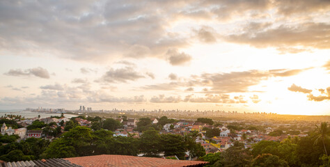 Olinda - Panorama of Recife view from Olinda Alto da Se