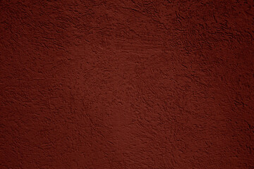 texture of red wall covered with volumetric plaster, space for text, space for copy