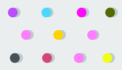 Circle shape  colorful background 