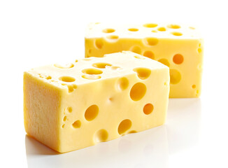 Cheese isolated on white background