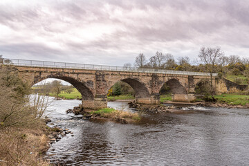 Fototapeta na wymiar Laigh Milton Viaduct is thought to be one of Scotlands oldest railway viaducts.