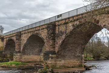The Tripple Archways and Suppoprts of Laigh Milton Viaduct which is thought to be one of Scotlands oldest  railway viaducts.