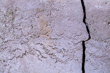 Betonwand mit Riss