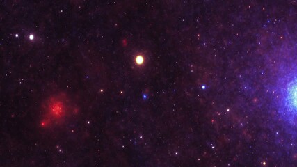 Stars in the night sky nebula and galaxy