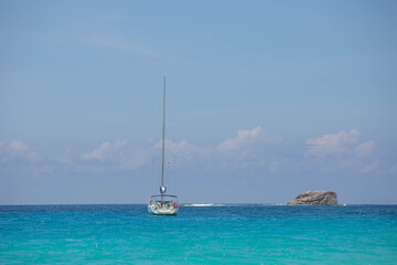 Fototapeta premium boat on the sea