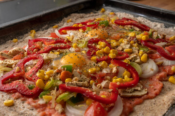 Vegetarian artisan pizza