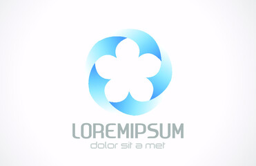 abstract flower logo