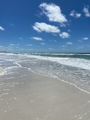 Fototapeta na wymiar Beautiful sea meets sand image - Anna Maria Island, Florida