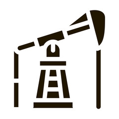 pumping gas from tower icon vector illustration