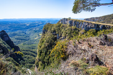 Paisagem da Serra Geral em Santa Catarina, Brasil