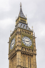 Clock tower "Big Ben" near House of Parliament, London, UK. Tower now officially called the Elizabeth Tower to celebrate the Diamond Jubilee of Queen Elizabeth II. 