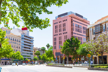Palma de Mallorca urban city center.