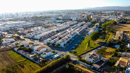 Fototapeta premium aerial view of the city