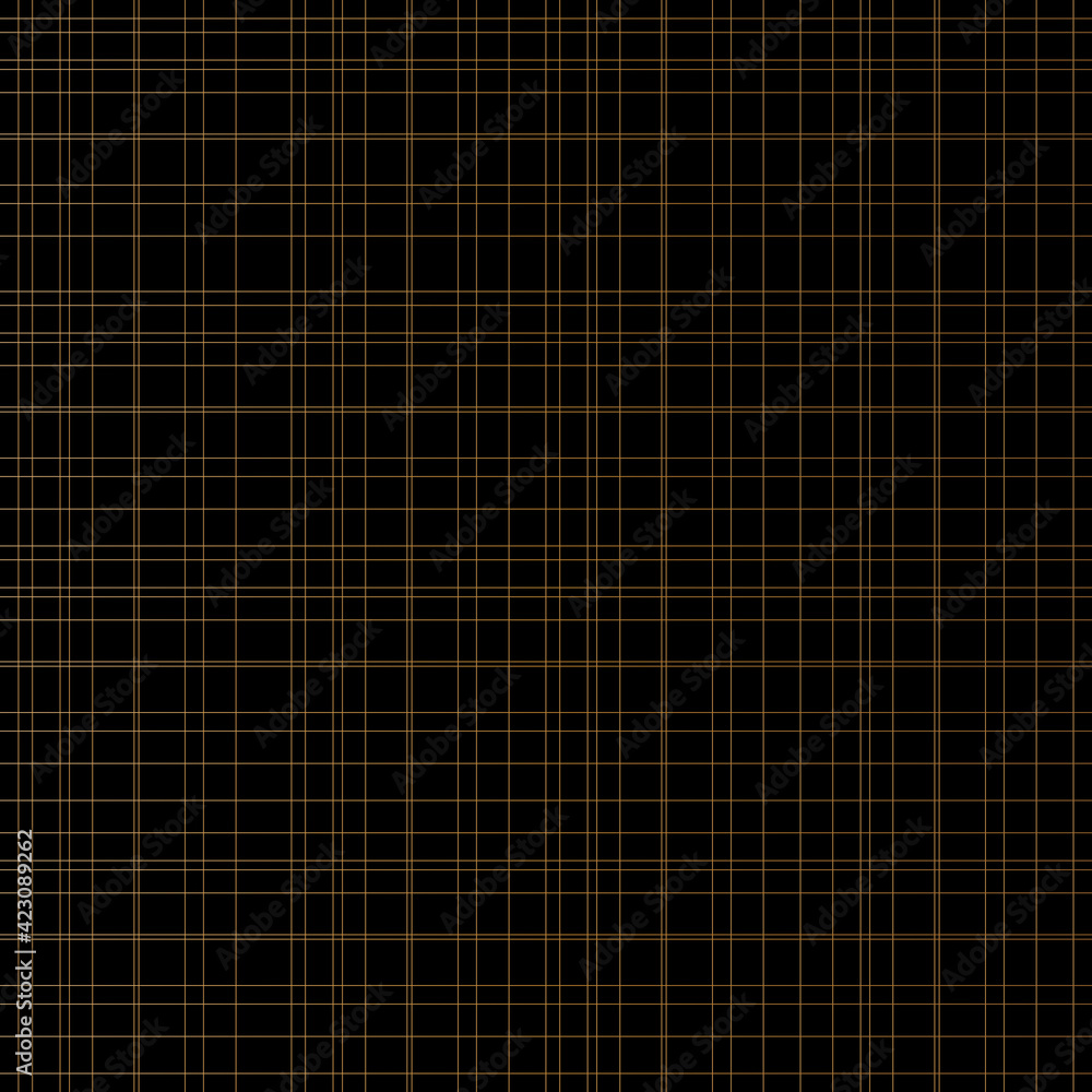 Poster abstract of vertical and horizontal stripe of pattern. design lines gold on black backgroud. design 