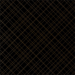 Abstract of diagonal stripe of pattern. Design lines gold on black backgroud. Design print for illustration, texture, wallpaper, background.