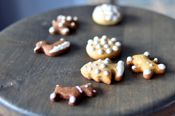 Obraz na płótnie Canvas Dnipro, Ukraine: 12.17.2016; The hand made cookies in form of animals