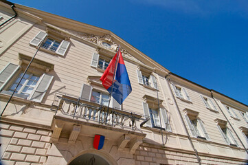 View of Government building of the Canton Ticino in Bellinzona