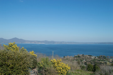 Bracciano lake in Italy near Rome