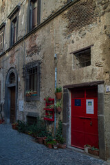 Fototapeta na wymiar Ancient streets of Bracciano