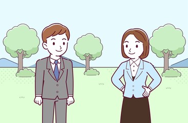 公園でのワンシーン