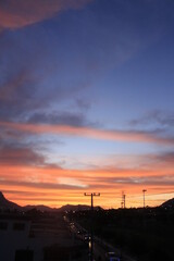 atardecer cuidad