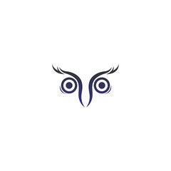 Owl logo vector icon design template