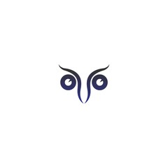 Owl logo vector icon design template