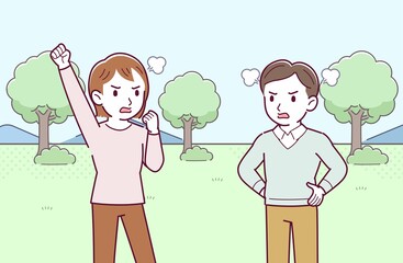 公園でのワンシーン