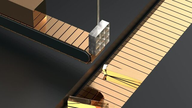 Gold Bar Slicer Conveyor Belt Slicer Factory Loop
