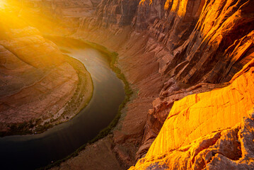 Horseshoe Bend, Page, Arizona. Horse Shoe Bend on Colorado River, Grand Canyon.
