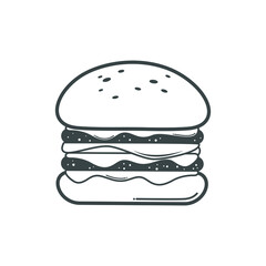 Cartoon Vector Illustration with Fast Food Theme