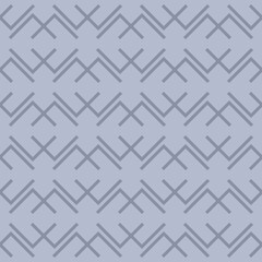 Abstract geometric seamless patterns. Simple vector texture with linear geometrical shapes, thin lines, arrows. Stylish modern blue colored background. Minimal repeat design for fabric, print, textile